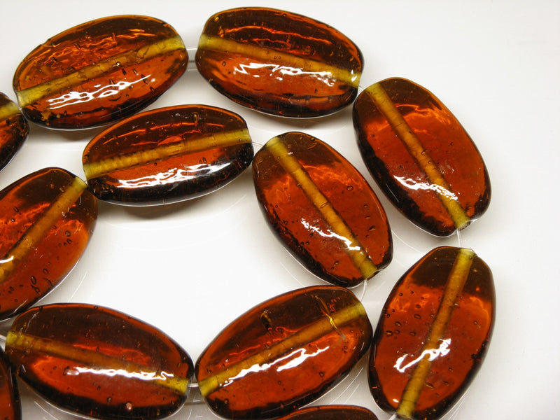 TOKO-BEADS AG040-43N Glass bead (strand) 20~21mm AG040-43N オーバルビーズ（連） 20~21mm Asian bead & African bead  Handmade,Lampeork,bead,asia,india,ethnic,parts,accessory,beads とんぼ玉,ビーズ,トンボ玉,アジア,インド,エスニック,手作り,パーツ,アクセサリー