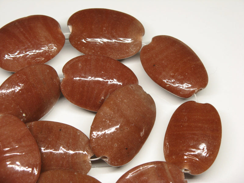 TOKO-BEADS AG040-47N Glass bead (strand) 25~26mm AG040-47N オーバルビーズ（連） 25~26mm Asian bead & African bead  Handmade,Lampeork,bead,asia,india,ethnic,parts,accessory,beads とんぼ玉,ビーズ,トンボ玉,アジア,インド,エスニック,手作り,パーツ,アクセサリー