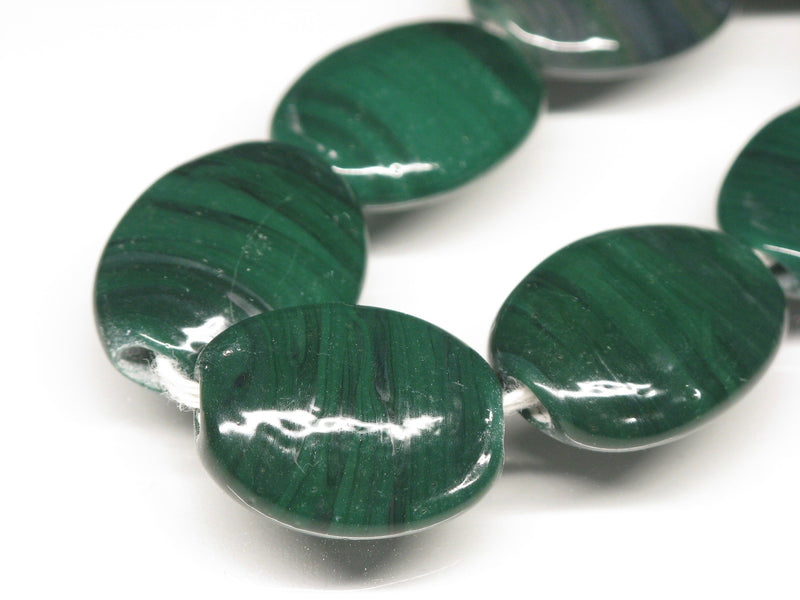 TOKO-BEADS AG041-16N Glass bead (strand) 18mm AG041-16N オーバルビーズ（連） 18mm Asian bead & African bead  Handmade,Lampeork,bead,asia,india,ethnic,parts,accessory,beads とんぼ玉,ビーズ,トンボ玉,アジア,インド,エスニック,手作り,パーツ,アクセサリー