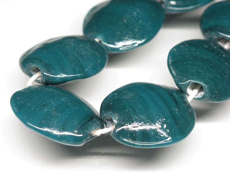 TOKO-BEADS AG041-17N Glass bead (strand) 20~22mm AG041-17N オーバルビーズ（連） 20~22mm Asian bead & African bead  Handmade,Lampeork,bead,asia,india,ethnic,parts,accessory,beads とんぼ玉,ビーズ,トンボ玉,アジア,インド,エスニック,手作り,パーツ,アクセサリー