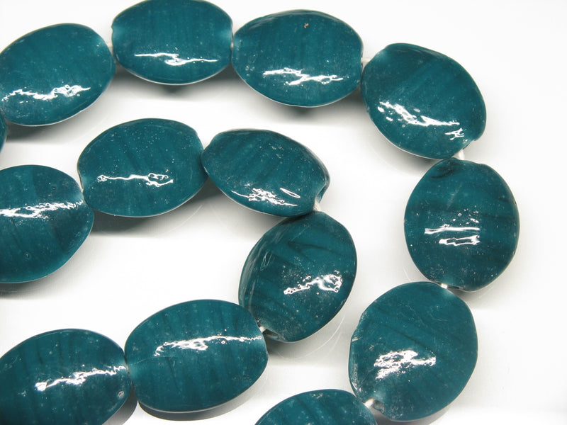 TOKO-BEADS AG041-18N Glass bead (strand) 19~21mm AG041-18N オーバルビーズ（連） 19~21mm Asian bead & African bead  Handmade,Lampeork,bead,asia,india,ethnic,parts,accessory,beads とんぼ玉,ビーズ,トンボ玉,アジア,インド,エスニック,手作り,パーツ,アクセサリー