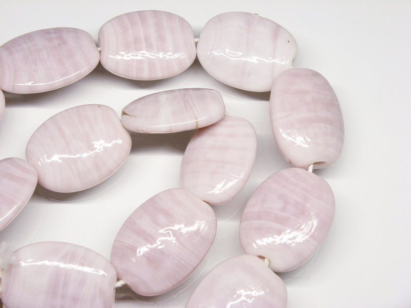 TOKO-BEADS AG041-21N Glass bead (strand) 19mm AG041-21N オーバルビーズ（連） 19mm Asian bead & African bead  Handmade,Lampeork,bead,asia,india,ethnic,parts,accessory,beads とんぼ玉,ビーズ,トンボ玉,アジア,インド,エスニック,手作り,パーツ,アクセサリー