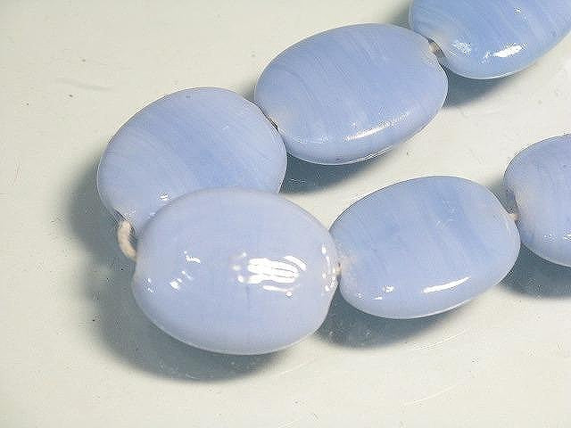 TOKO-BEADS AG041-36N Glass bead (strand) 18mm AG041-36N オーバルビーズ（連） 18mm Asian bead & African bead  Handmade,Lampeork,bead,asia,india,ethnic,parts,accessory,beads とんぼ玉,ビーズ,トンボ玉,アジア,インド,エスニック,手作り,パーツ,アクセサリー