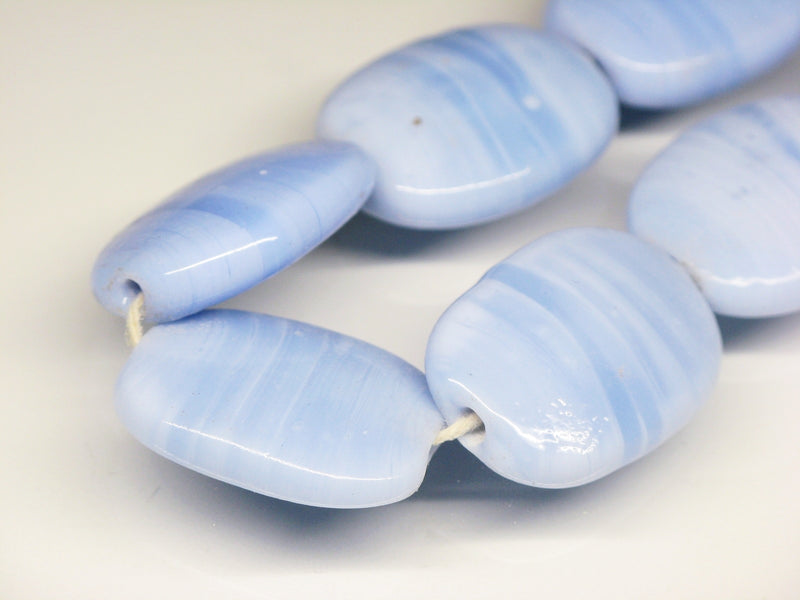 TOKO-BEADS AG041-37N Glass bead (strand) 18mm AG041-37N オーバルビーズ（連） 18mm Asian bead & African bead  Handmade,Lampeork,bead,asia,india,ethnic,parts,accessory,beads とんぼ玉,ビーズ,トンボ玉,アジア,インド,エスニック,手作り,パーツ,アクセサリー