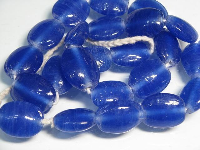 TOKO-BEADS AG041-40N Glass bead (strand) 16mm AG041-40N オーバルビーズ（連） 16mm Asian bead & African bead  Handmade,Lampeork,bead,asia,india,ethnic,parts,accessory,beads とんぼ玉,ビーズ,トンボ玉,アジア,インド,エスニック,手作り,パーツ,アクセサリー