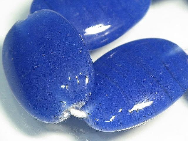 TOKO-BEADS AG041-41N Glass bead (strand) 19mm AG041-41N オーバルビーズ（連） 19mm Asian bead & African bead  Handmade,Lampeork,bead,asia,india,ethnic,parts,accessory,beads とんぼ玉,ビーズ,トンボ玉,アジア,インド,エスニック,手作り,パーツ,アクセサリー
