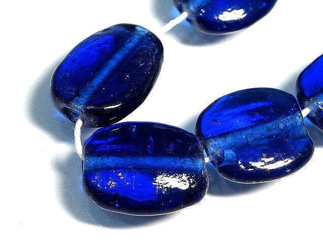 TOKO-BEADS AG041-42N Glass bead (strand) 18mm AG041-42N オーバルビーズ（連） 18mm Asian bead & African bead  Handmade,Lampeork,bead,asia,india,ethnic,parts,accessory,beads とんぼ玉,ビーズ,トンボ玉,アジア,インド,エスニック,手作り,パーツ,アクセサリー