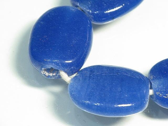 TOKO-BEADS AG041-43N Glass bead (strand) 18mm AG041-43N オーバルビーズ（連） 18mm Asian bead & African bead  Handmade,Lampeork,bead,asia,india,ethnic,parts,accessory,beads とんぼ玉,ビーズ,トンボ玉,アジア,インド,エスニック,手作り,パーツ,アクセサリー