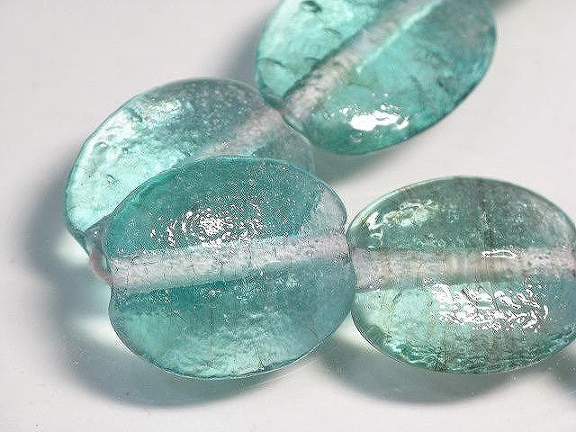 TOKO-BEADS AG041-45N Glass bead (strand) 18mm AG041-45N オーバルビーズ（連） 18mm Asian bead & African bead  Handmade,Lampeork,bead,asia,india,ethnic,parts,accessory,beads とんぼ玉,ビーズ,トンボ玉,アジア,インド,エスニック,手作り,パーツ,アクセサリー