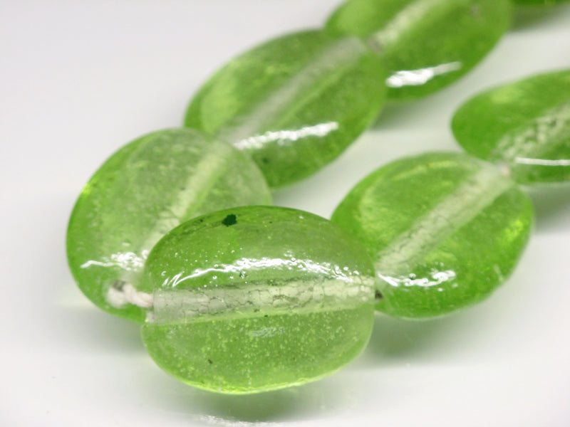 TOKO-BEADS AG041-52N Glass bead (strand) 18mm AG041-52N オーバルビーズ（連） 18mm Asian bead & African bead  Handmade,Lampeork,bead,asia,india,ethnic,parts,accessory,beads とんぼ玉,ビーズ,トンボ玉,アジア,インド,エスニック,手作り,パーツ,アクセサリー