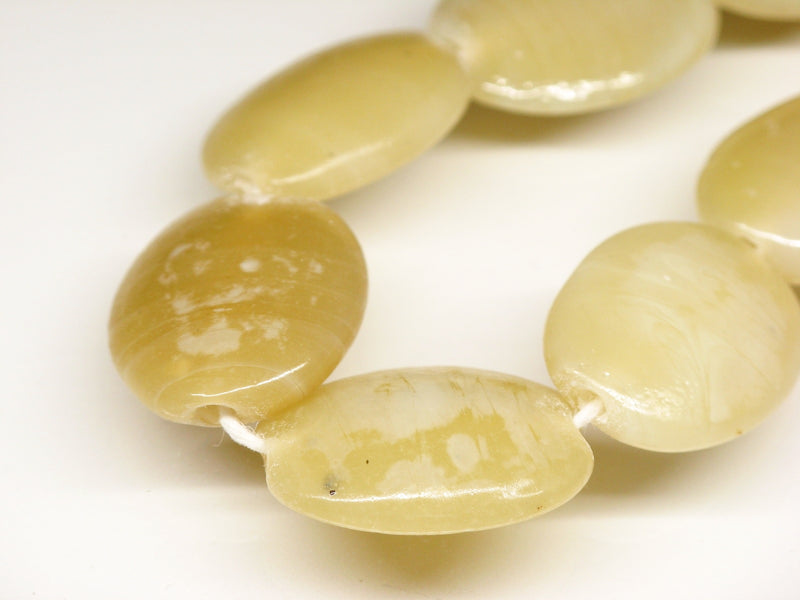 TOKO-BEADS AG041-63N Glass bead (strand) 18mm AG041-63N オーバルビーズ（連） 18mm Asian bead & African bead  Handmade,Lampeork,bead,asia,india,ethnic,parts,accessory,beads とんぼ玉,ビーズ,トンボ玉,アジア,インド,エスニック,手作り,パーツ,アクセサリー