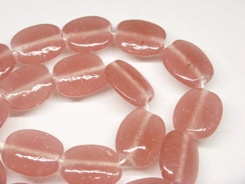 TOKO-BEADS AG041-65N Glass bead (strand) 18mm AG041-65N オーバルビーズ（連） 18mm Asian bead & African bead  Handmade,Lampeork,bead,asia,india,ethnic,parts,accessory,beads とんぼ玉,ビーズ,トンボ玉,アジア,インド,エスニック,手作り,パーツ,アクセサリー