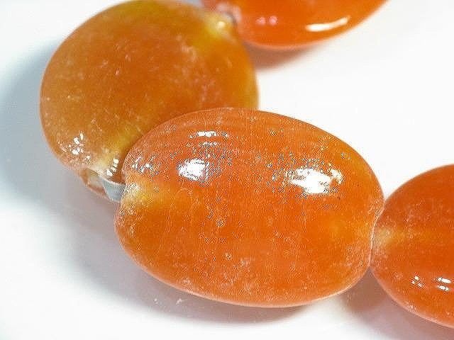 TOKO-BEADS AG041-70N Glass bead (strand) 18mm AG041-70N オーバルビーズ（連） 18mm Asian bead & African bead  Handmade,Lampeork,bead,asia,india,ethnic,parts,accessory,beads とんぼ玉,ビーズ,トンボ玉,アジア,インド,エスニック,手作り,パーツ,アクセサリー