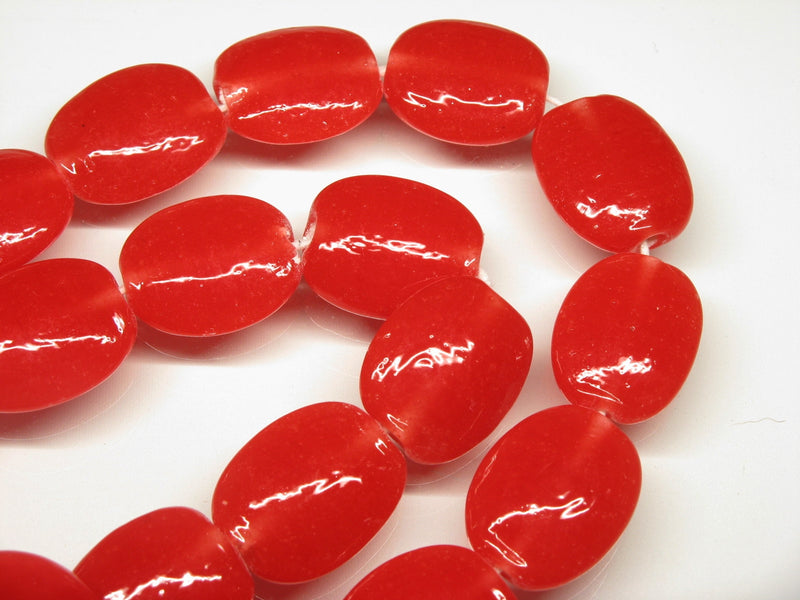 TOKO-BEADS AG041-72N Glass bead (strand) 18mm AG041-72N オーバルビーズ（連） 18mm Asian bead & African bead  Handmade,Lampeork,bead,asia,india,ethnic,parts,accessory,beads とんぼ玉,ビーズ,トンボ玉,アジア,インド,エスニック,手作り,パーツ,アクセサリー