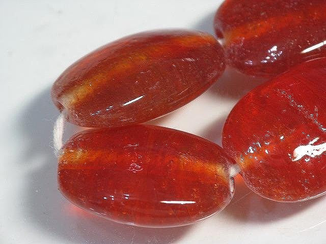 TOKO-BEADS AG041-73N Glass bead (strand) 18mm AG041-73N オーバルビーズ（連） 18mm Asian bead & African bead  Handmade,Lampeork,bead,asia,india,ethnic,parts,accessory,beads とんぼ玉,ビーズ,トンボ玉,アジア,インド,エスニック,手作り,パーツ,アクセサリー