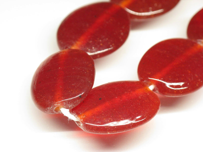 TOKO-BEADS AG041-74N Glass bead (strand) 18mm AG041-74N オーバルビーズ（連） 18mm Asian bead & African bead  Handmade,Lampeork,bead,asia,india,ethnic,parts,accessory,beads とんぼ玉,ビーズ,トンボ玉,アジア,インド,エスニック,手作り,パーツ,アクセサリー