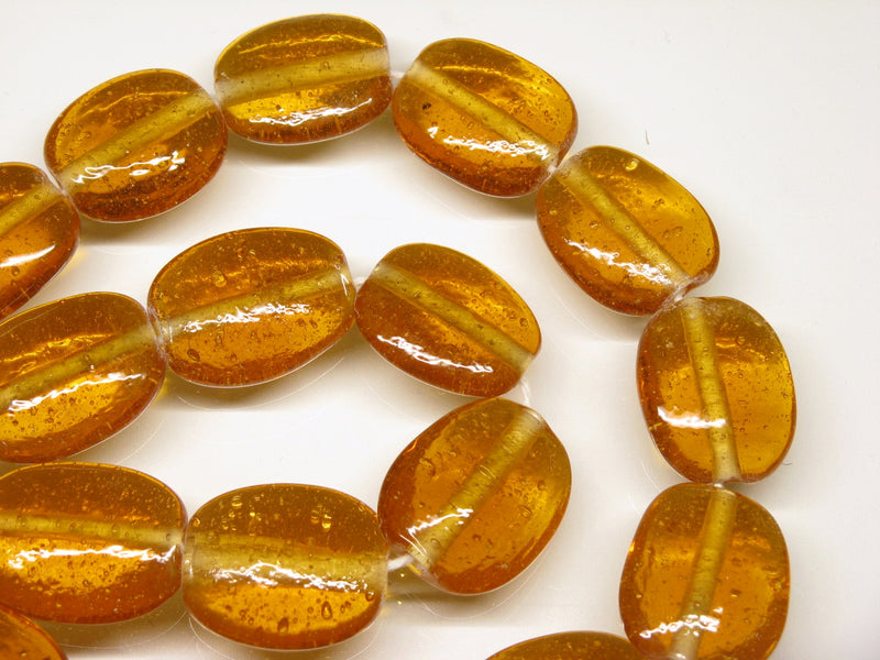 TOKO-BEADS AG041-76N Glass bead (strand) 18mm AG041-76N オーバルビーズ（連） 18mm Asian bead & African bead  Handmade,Lampeork,bead,asia,india,ethnic,parts,accessory,beads とんぼ玉,ビーズ,トンボ玉,アジア,インド,エスニック,手作り,パーツ,アクセサリー