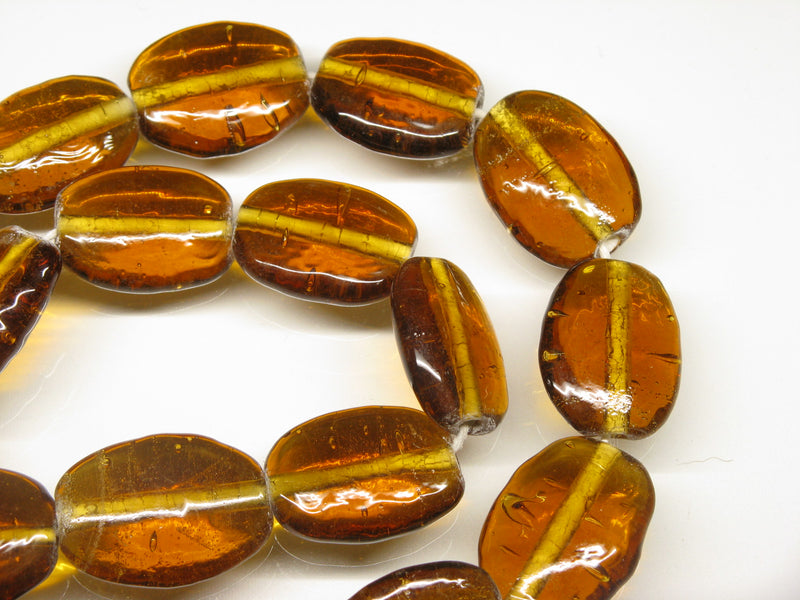 TOKO-BEADS AG041-77N Glass bead (strand) 18mm AG041-77N オーバルビーズ（連） 18mm Asian bead & African bead  Handmade,Lampeork,bead,asia,india,ethnic,parts,accessory,beads とんぼ玉,ビーズ,トンボ玉,アジア,インド,エスニック,手作り,パーツ,アクセサリー
