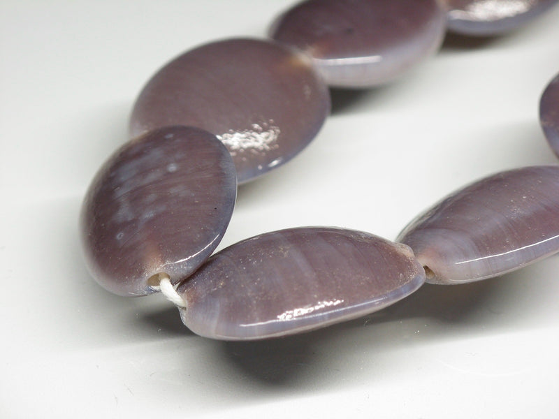 TOKO-BEADS AG041-80N Glass bead (strand) 18mm AG041-80N オーバルビーズ（連） 18mm Asian bead & African bead  Handmade,Lampeork,bead,asia,india,ethnic,parts,accessory,beads とんぼ玉,ビーズ,トンボ玉,アジア,インド,エスニック,手作り,パーツ,アクセサリー