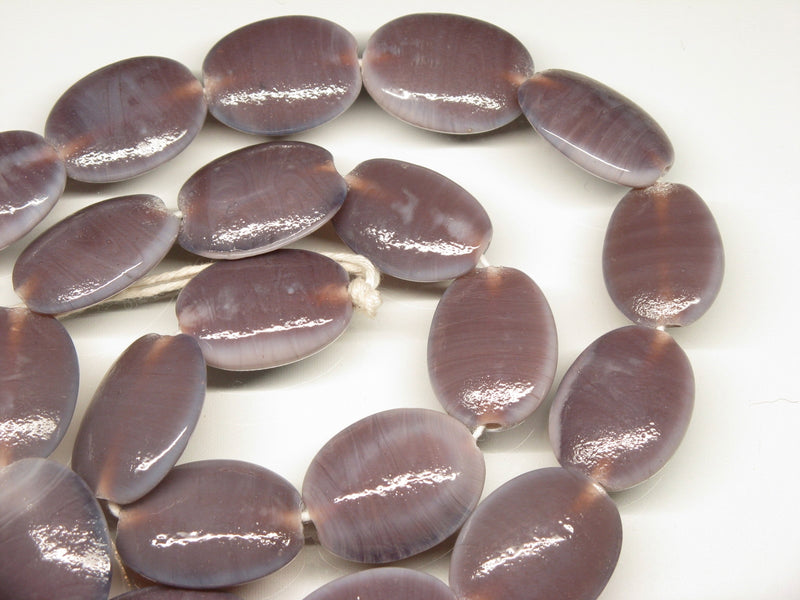 TOKO-BEADS AG041-80N Glass bead (strand) 18mm AG041-80N オーバルビーズ（連） 18mm Asian bead & African bead  Handmade,Lampeork,bead,asia,india,ethnic,parts,accessory,beads とんぼ玉,ビーズ,トンボ玉,アジア,インド,エスニック,手作り,パーツ,アクセサリー