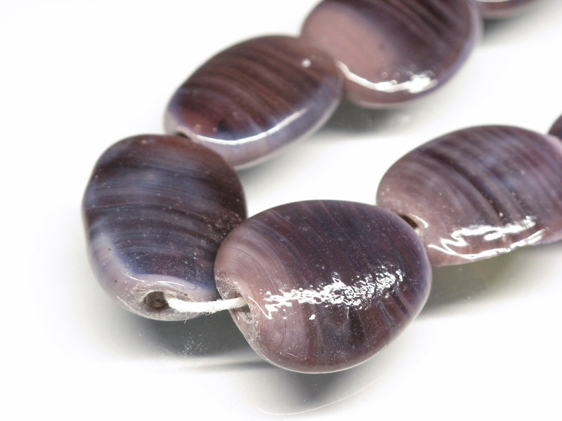 TOKO-BEADS AG041-81N Glass bead (strand) 18mm AG041-81N オーバルビーズ（連） 18mm Asian bead & African bead  Handmade,Lampeork,bead,asia,india,ethnic,parts,accessory,beads とんぼ玉,ビーズ,トンボ玉,アジア,インド,エスニック,手作り,パーツ,アクセサリー
