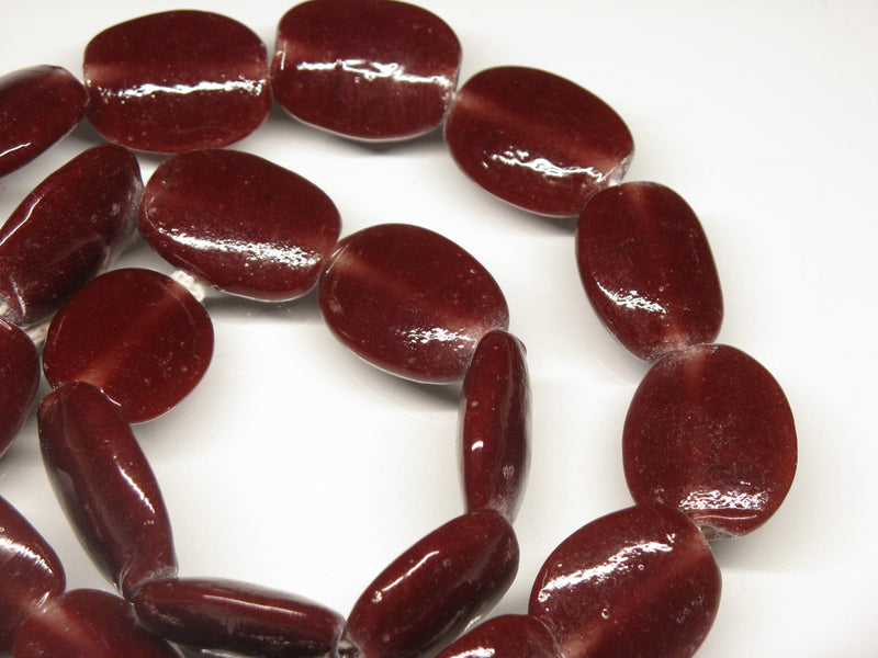 TOKO-BEADS AG041-85N Glass bead (strand) 18mm AG041-85N オーバルビーズ（連） 18mm Asian bead & African bead  Handmade,Lampeork,bead,asia,india,ethnic,parts,accessory,beads とんぼ玉,ビーズ,トンボ玉,アジア,インド,エスニック,手作り,パーツ,アクセサリー