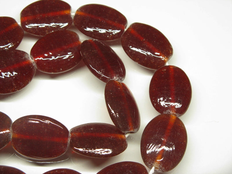 TOKO-BEADS AG041-86N Glass bead (strand) 18mm AG041-86N オーバルビーズ（連） 18mm Asian bead & African bead  Handmade,Lampeork,bead,asia,india,ethnic,parts,accessory,beads とんぼ玉,ビーズ,トンボ玉,アジア,インド,エスニック,手作り,パーツ,アクセサリー
