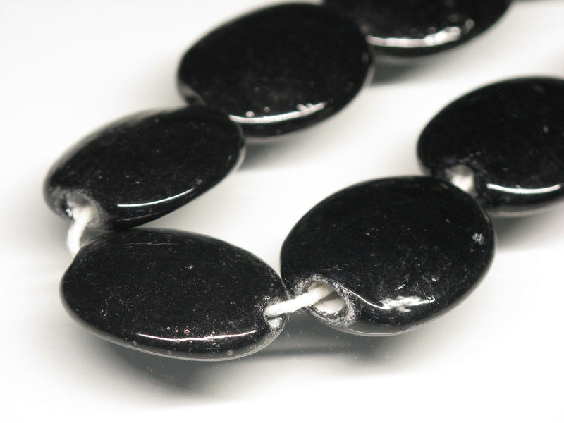 TOKO-BEADS AG041-87N Glass bead (strand) 18mm AG041-87N オーバルビーズ（連） 18mm Asian bead & African bead  Handmade,Lampeork,bead,asia,india,ethnic,parts,accessory,beads とんぼ玉,ビーズ,トンボ玉,アジア,インド,エスニック,手作り,パーツ,アクセサリー