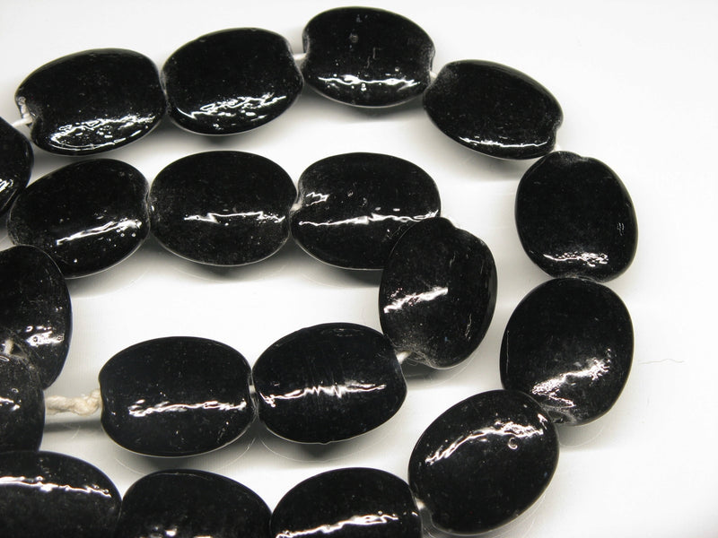 TOKO-BEADS AG041-87N Glass bead (strand) 18mm AG041-87N オーバルビーズ（連） 18mm Asian bead & African bead  Handmade,Lampeork,bead,asia,india,ethnic,parts,accessory,beads とんぼ玉,ビーズ,トンボ玉,アジア,インド,エスニック,手作り,パーツ,アクセサリー