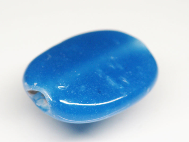 TOKO-BEADS AG041-43S Glass bead 18mm AG041-43S オーバルビーズ 18mm Asian bead & African bead  Handmade,Lampeork,bead,asia,india,ethnic,parts,accessory,beads とんぼ玉,ビーズ,トンボ玉,アジア,インド,エスニック,手作り,パーツ,アクセサリー