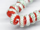 TOKO-BEADS AG044-14N Glass bead (strand) 8~9mm AG044-14N リング型とんぼ玉（連） 8~9mm Asian bead & African bead  Handmade,Lampeork,bead,asia,india,ethnic,parts,accessory,beads とんぼ玉,ビーズ,トンボ玉,アジア,インド,エスニック,手作り,パーツ,アクセサリー