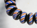TOKO-BEADS AG044-18N Glass bead (strand) 8.5mm AG044-18N リング型とんぼ玉（連） 8.5mm Asian bead & African bead  Handmade,Lampeork,bead,asia,india,ethnic,parts,accessory,beads とんぼ玉,ビーズ,トンボ玉,アジア,インド,エスニック,手作り,パーツ,アクセサリー