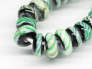 TOKO-BEADS AG044-20N Glass bead (strand) 7~9mm AG044-20N リング型とんぼ玉（連） 7~9mm Asian bead & African bead  Handmade,Lampeork,bead,asia,india,ethnic,parts,accessory,beads とんぼ玉,ビーズ,トンボ玉,アジア,インド,エスニック,手作り,パーツ,アクセサリー