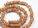 TOKO-BEADS AG044-21N Glass bead (strand) 7.5mm AG044-21N リング型とんぼ玉（連） 7.5mm Asian bead & African bead  Handmade,Lampeork,bead,asia,india,ethnic,parts,accessory,beads とんぼ玉,ビーズ,トンボ玉,アジア,インド,エスニック,手作り,パーツ,アクセサリー