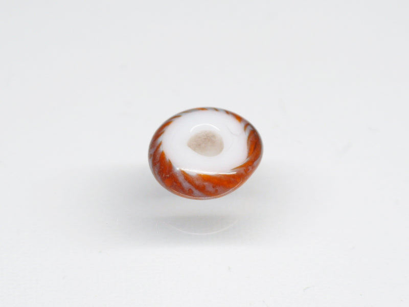 TOKO-BEADS AG044-21S Glass bead 7.5mm AG044-21S リング型とんぼ玉 7.5mm Asian bead & African bead  Handmade,Lampeork,bead,asia,india,ethnic,parts,accessory,beads とんぼ玉,ビーズ,トンボ玉,アジア,インド,エスニック,手作り,パーツ,アクセサリー