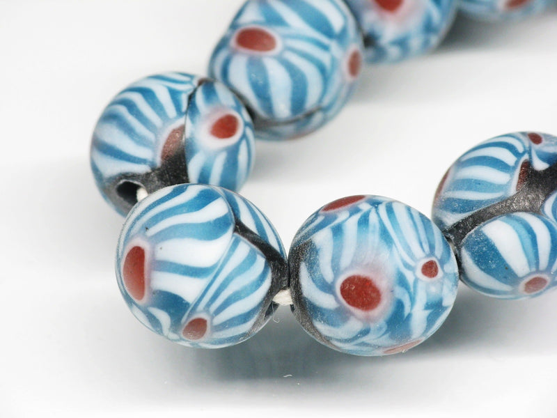 TOKO-BEADS AG045N-07 Glass bead (strand) 9.5~10.5mm AG045N-07 とんぼ玉（連） 9.5~10.5mm Asian bead & African bead  Handmade,Lampeork,bead,asia,india,ethnic,parts,accessory,beads とんぼ玉,ビーズ,トンボ玉,アジア,インド,エスニック,手作り,パーツ,アクセサリー