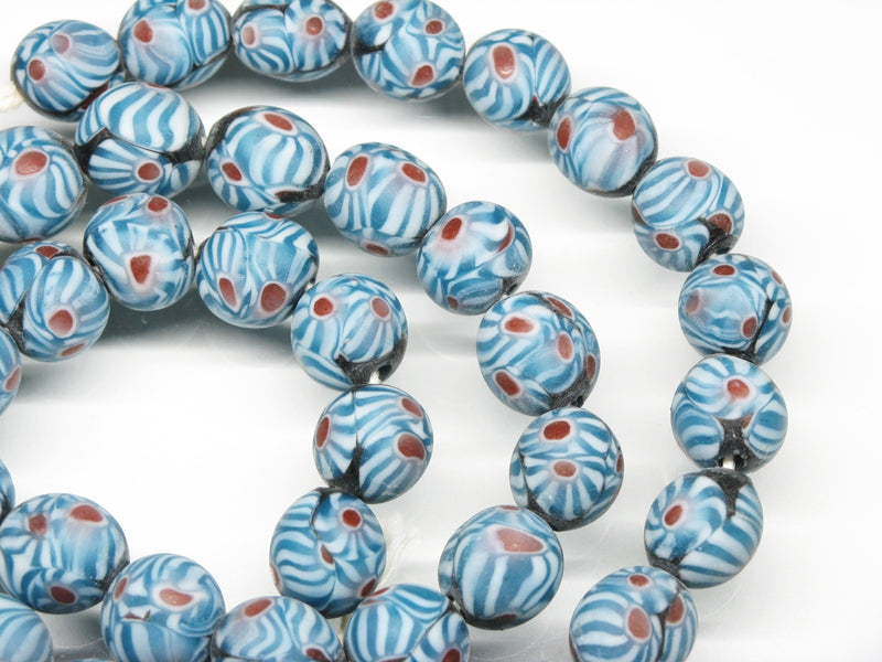 TOKO-BEADS AG045N-07 Glass bead (strand) 9.5~10.5mm AG045N-07 とんぼ玉（連） 9.5~10.5mm Asian bead & African bead  Handmade,Lampeork,bead,asia,india,ethnic,parts,accessory,beads とんぼ玉,ビーズ,トンボ玉,アジア,インド,エスニック,手作り,パーツ,アクセサリー