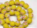 TOKO-BEADS AG046-21N Glass bead (strand) 12~13mm AG046-21N リボン模様のとんぼ玉（連） 12~13mm Asian bead & African bead  Handmade,Lampeork,bead,asia,india,ethnic,parts,accessory,beads とんぼ玉,ビーズ,トンボ玉,アジア,インド,エスニック,手作り,パーツ,アクセサリー