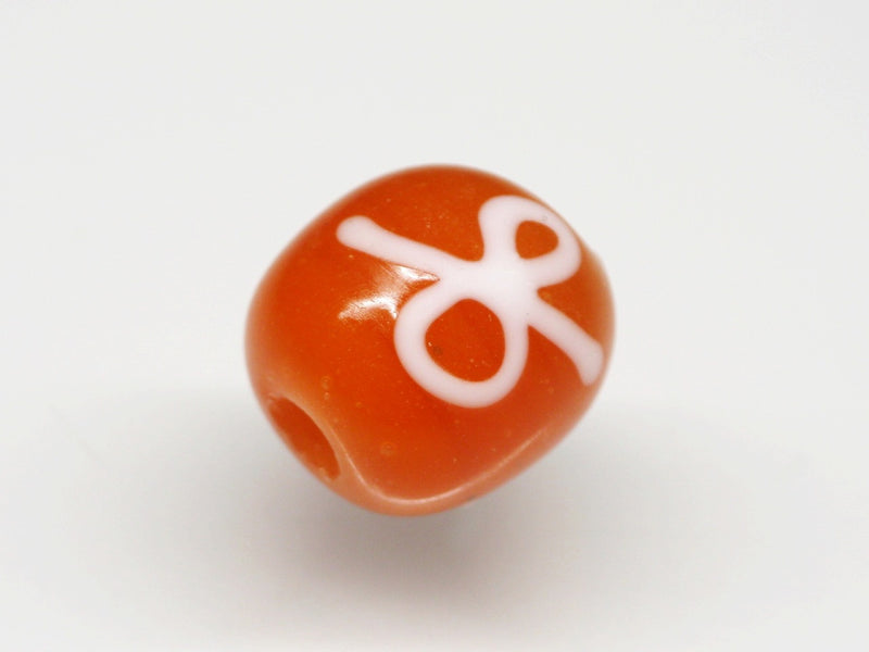 TOKO-BEADS AG046-43S Glass bead 11~12mm AG046-43S リボン模様のとんぼ玉 11~12mm Asian bead & African bead  Handmade,Lampeork,bead,asia,india,ethnic,parts,accessory,beads とんぼ玉,ビーズ,トンボ玉,アジア,インド,エスニック,手作り,パーツ,アクセサリー
