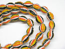TOKO-BEADS AG047-01N Old Candy Glass bead (strand) 9mm AG047-01N オールドキャンディビーズ（連） 9mm Asian bead & African bead  Handmade,Lampeork,bead,asia,india,ethnic,parts,accessory,beads とんぼ玉,ビーズ,トンボ玉,アジア,インド,エスニック,手作り,パーツ,アクセサリー