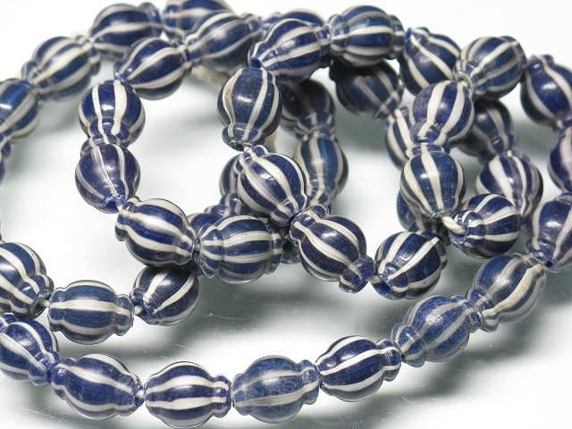 TOKO-BEADS AG047-03N Old Candy Glass bead (strand) 8~9mm AG047-03N オールドキャンディビーズ（連） 8~9mm Asian bead & African bead  Handmade,Lampeork,bead,asia,india,ethnic,parts,accessory,beads とんぼ玉,ビーズ,トンボ玉,アジア,インド,エスニック,手作り,パーツ,アクセサリー