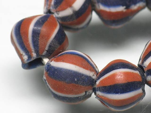 TOKO-BEADS AG047-05N Old Candy Glass bead (strand) 9~12mm AG047-05N オールドキャンディビーズ（連） 9~12mm Asian bead & African bead  Handmade,Lampeork,bead,asia,india,ethnic,parts,accessory,beads とんぼ玉,ビーズ,トンボ玉,アジア,インド,エスニック,手作り,パーツ,アクセサリー