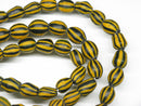 TOKO-BEADS AG047-11N Old Candy Glass bead (strand) 8mm AG047-11N オールドキャンディビーズ（連） 8mm Asian bead & African bead  Handmade,Lampeork,bead,asia,india,ethnic,parts,accessory,beads とんぼ玉,ビーズ,トンボ玉,アジア,インド,エスニック,手作り,パーツ,アクセサリー
