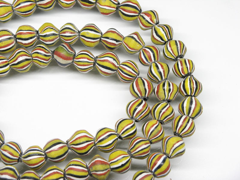TOKO-BEADS AG047-16N Old Candy Glass bead (strand) 7.5~9.5mm AG047-16N オールドキャンディビーズ（連） 7.5~9.5mm Asian bead & African bead  Handmade,Lampeork,bead,asia,india,ethnic,parts,accessory,beads とんぼ玉,ビーズ,トンボ玉,アジア,インド,エスニック,手作り,パーツ,アクセサリー