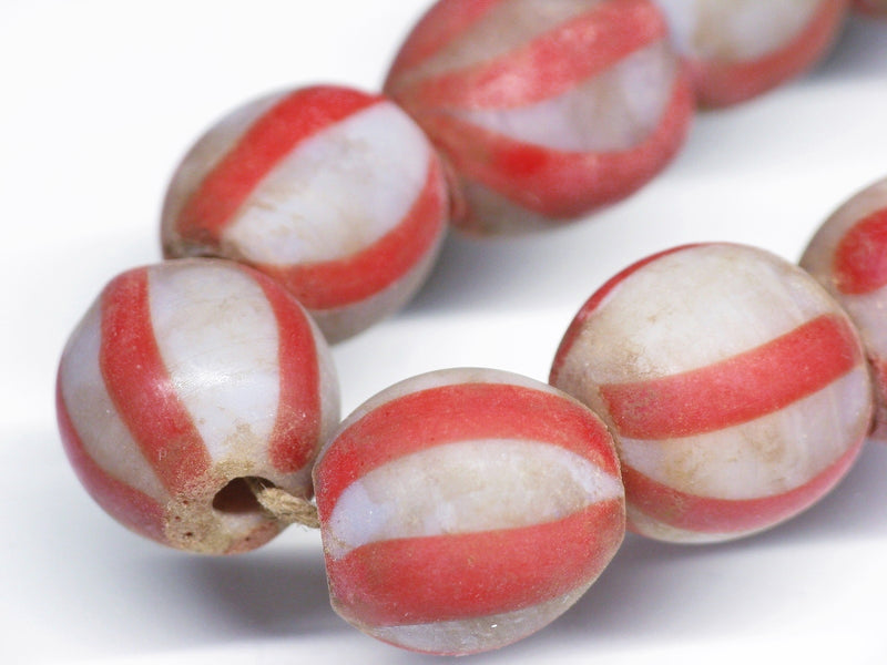 TOKO-BEADS AG047-22N Old Candy Glass bead (strand) 10~11mm AG047-22N オールドキャンディビーズ（連） 10~11mm Asian bead & African bead  Handmade,Lampeork,bead,asia,india,ethnic,parts,accessory,beads とんぼ玉,ビーズ,トンボ玉,アジア,インド,エスニック,手作り,パーツ,アクセサリー
