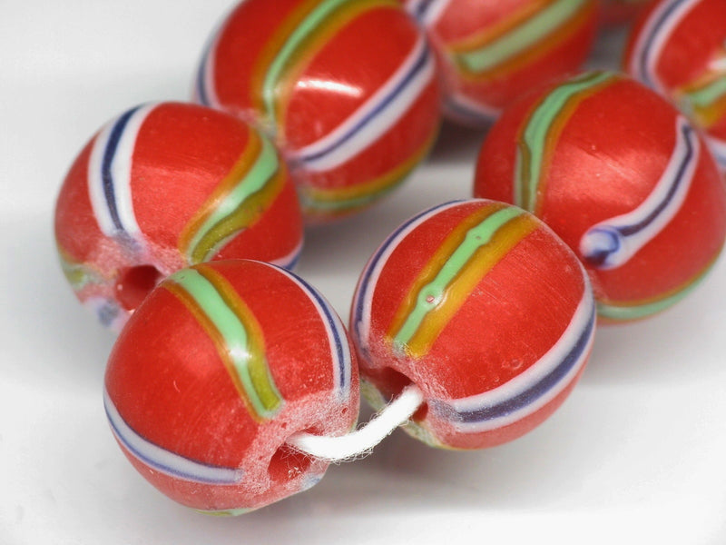 TOKO-BEADS AG047-23N Old Candy Glass bead (strand) 10~11mm AG047-23N オールドキャンディビーズ（連） 10~11mm Asian bead & African bead  Handmade,Lampeork,bead,asia,india,ethnic,parts,accessory,beads とんぼ玉,ビーズ,トンボ玉,アジア,インド,エスニック,手作り,パーツ,アクセサリー