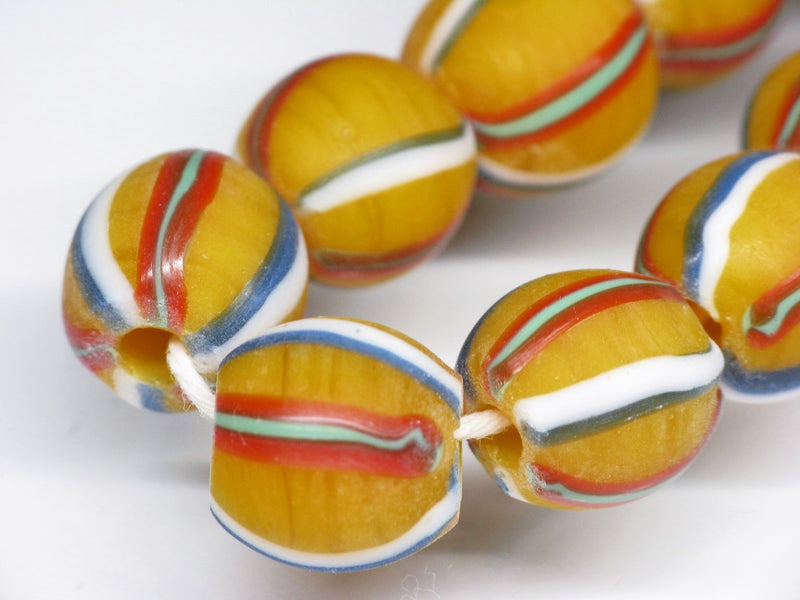 TOKO-BEADS AG047-29N Old Candy Glass bead (strand) 10~11mm AG047-29N オールドキャンディビーズ（連） 10~11mm Asian bead & African bead  Handmade,Lampeork,bead,asia,india,ethnic,parts,accessory,beads とんぼ玉,ビーズ,トンボ玉,アジア,インド,エスニック,手作り,パーツ,アクセサリー