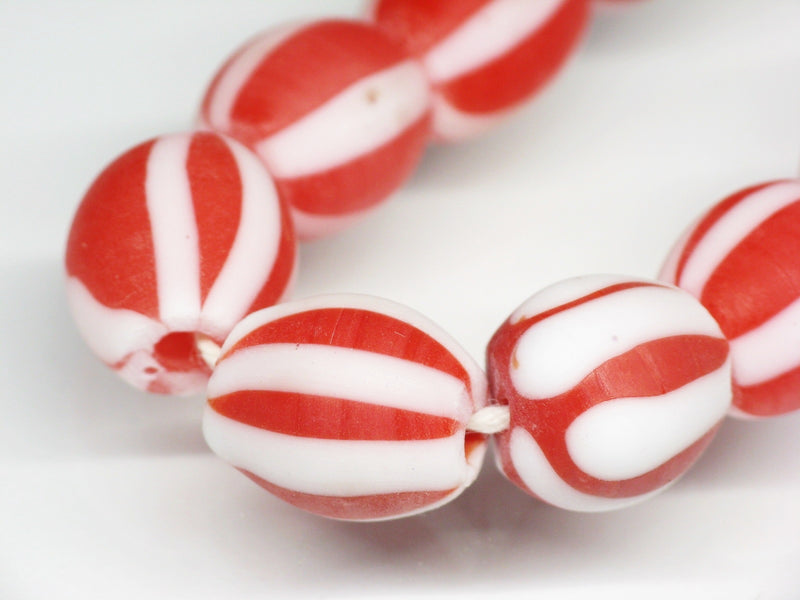 TOKO-BEADS AG047-31N Old Candy Glass bead (strand) 10~11mm AG047-31N オールドキャンディビーズ（連） 10~11mm Asian bead & African bead  Handmade,Lampeork,bead,asia,india,ethnic,parts,accessory,beads とんぼ玉,ビーズ,トンボ玉,アジア,インド,エスニック,手作り,パーツ,アクセサリー