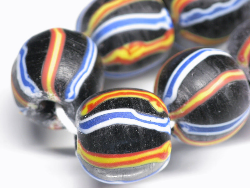 TOKO-BEADS AG047-39N Old Candy Glass bead (strand) 15mm AG047-39N オールドキャンディビーズ（連） 15mm Asian bead & African bead  Handmade,Lampeork,bead,asia,india,ethnic,parts,accessory,beads とんぼ玉,ビーズ,トンボ玉,アジア,インド,エスニック,手作り,パーツ,アクセサリー