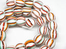TOKO-BEADS AG047-42N Old Candy Glass bead (strand) 15mm AG047-42N オールドキャンディビーズ（連） 15mm Asian bead & African bead  Handmade,Lampeork,bead,asia,india,ethnic,parts,accessory,beads とんぼ玉,ビーズ,トンボ玉,アジア,インド,エスニック,手作り,パーツ,アクセサリー